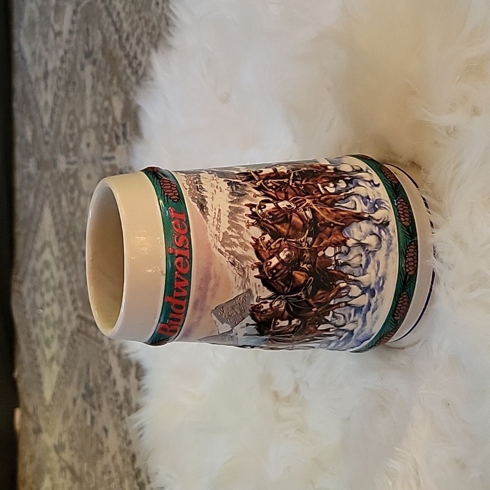 Budweiser Holiday Stein 1993